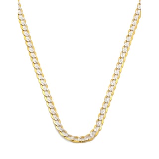 Foto 1 | Cadena Barbada Diamantada 2.5 Mm 60 Cm Oro Sólido 14k