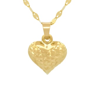 Foto 1 | Cadena Y Dije Corazon Facetado Oro Solido 10k