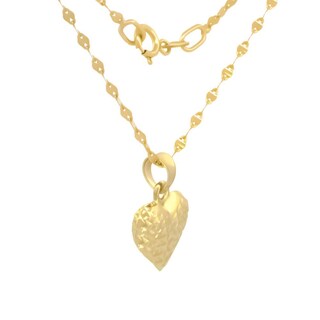 Foto 3 | Cadena Y Dije Corazon Facetado Oro Solido 10k