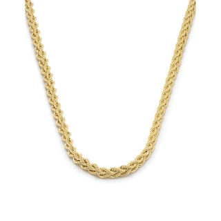 Foto 1 | Cadena Gargantilla Dama Trenzada 3 Mm Oro Sólido 14k