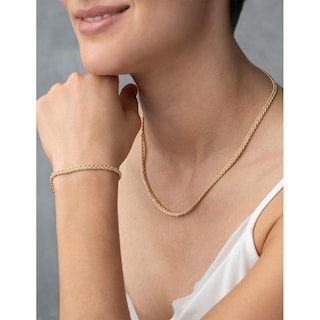 Foto 5 | Cadena Gargantilla Dama Trenzada 3 Mm Oro Sólido 14k
