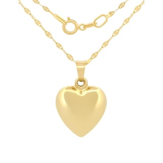 Foto 2 | Gargantilla Corazon Mediano Liso 1.2 Cm Oro Sólido 14k