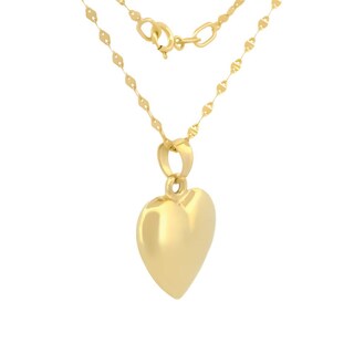 Foto 3 | Gargantilla Corazon Mediano Liso 1.2 Cm Oro Sólido 14k