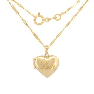 Foto 1 | Cadena Con Dije De Corazón Relicario Love Oro Sólido 10k