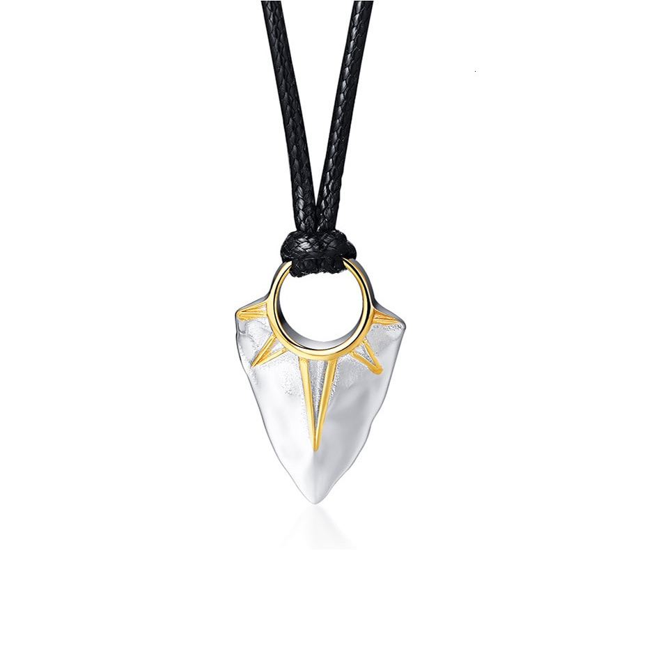Collar Chulada, Flecha Solar De Acero Inoxidable Hipoalergénico