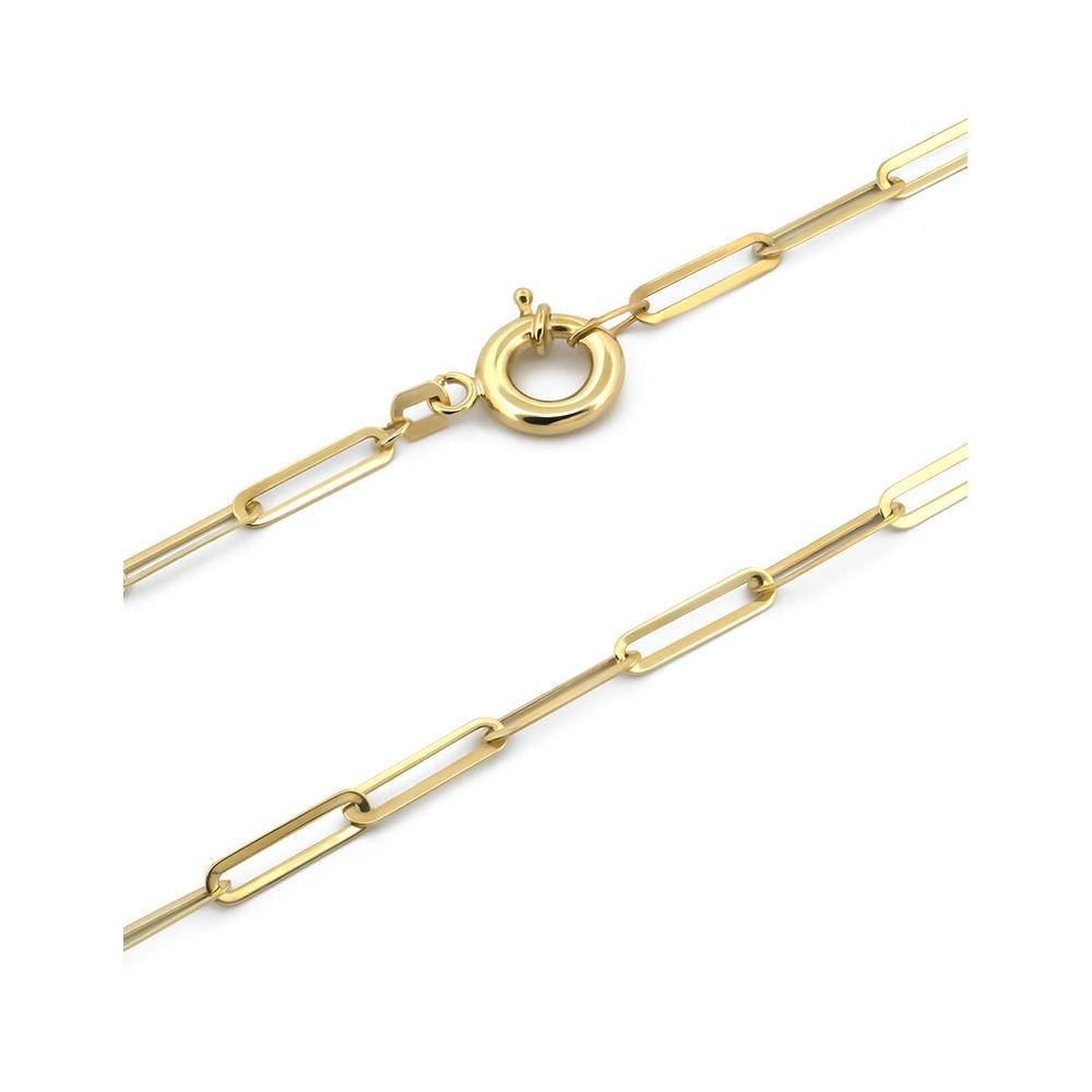 Foto 3 pulgar | Cadena Gargantilla Clip 45 Cm 3 Mm Oro Sólido 10k
