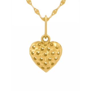 Foto 1 | Cadena Gargantilla Corazón Puntos 0.8 Cm Oro Solido 14k