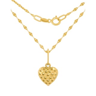 Foto 2 | Cadena Gargantilla Corazón Puntos 0.8 Cm Oro Solido 14k