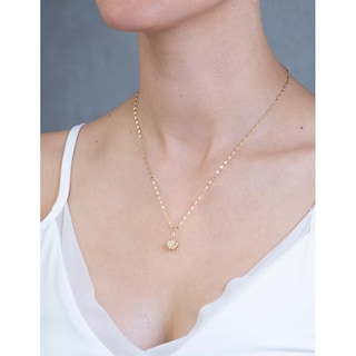 Foto 5 | Cadena Gargantilla Corazón Puntos 0.8 Cm Oro Solido 14k