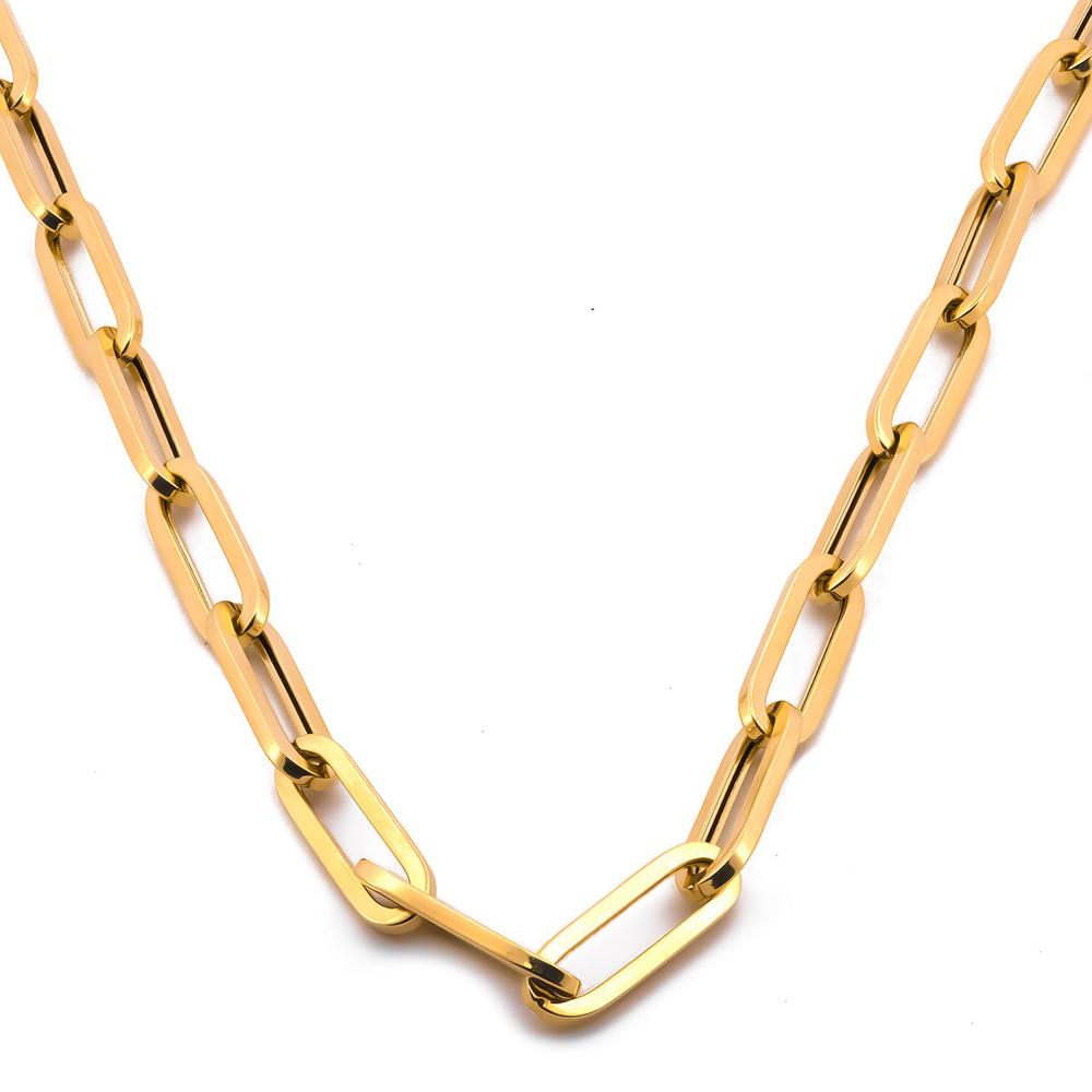 Foto 1 | Cadena Clip 5 Mm Por 12 Mm 55 Cm Oro Sólido 10k