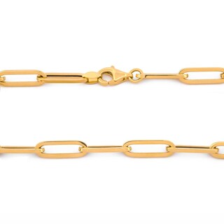 Foto 2 | Cadena Clip 5 Mm Por 12 Mm 55 Cm Oro Sólido 10k