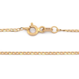 Foto 2 | Cadena Estilo Barbada Oro Amarillo Sólido 14k 50 Cm