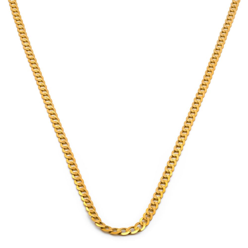 Foto 1 | Cadena Barbada 50 Cm 2 Mm Oro Italiano Sólido 14k