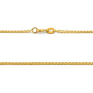 Foto 2 | Cadena Barbada 50 Cm 2 Mm Oro Italiano Sólido 14k