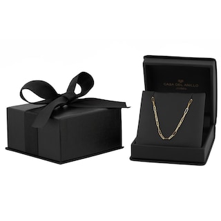 Foto 4 | Cadena Gargantilla Clip 2 Por 5 Mm 45 Cm Oro Sólido 14k