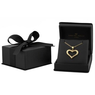 Foto 4 | Cadena Con Dije Corazón Contorno 2 Vistas 2.5 Cm Oro Sólido 14k