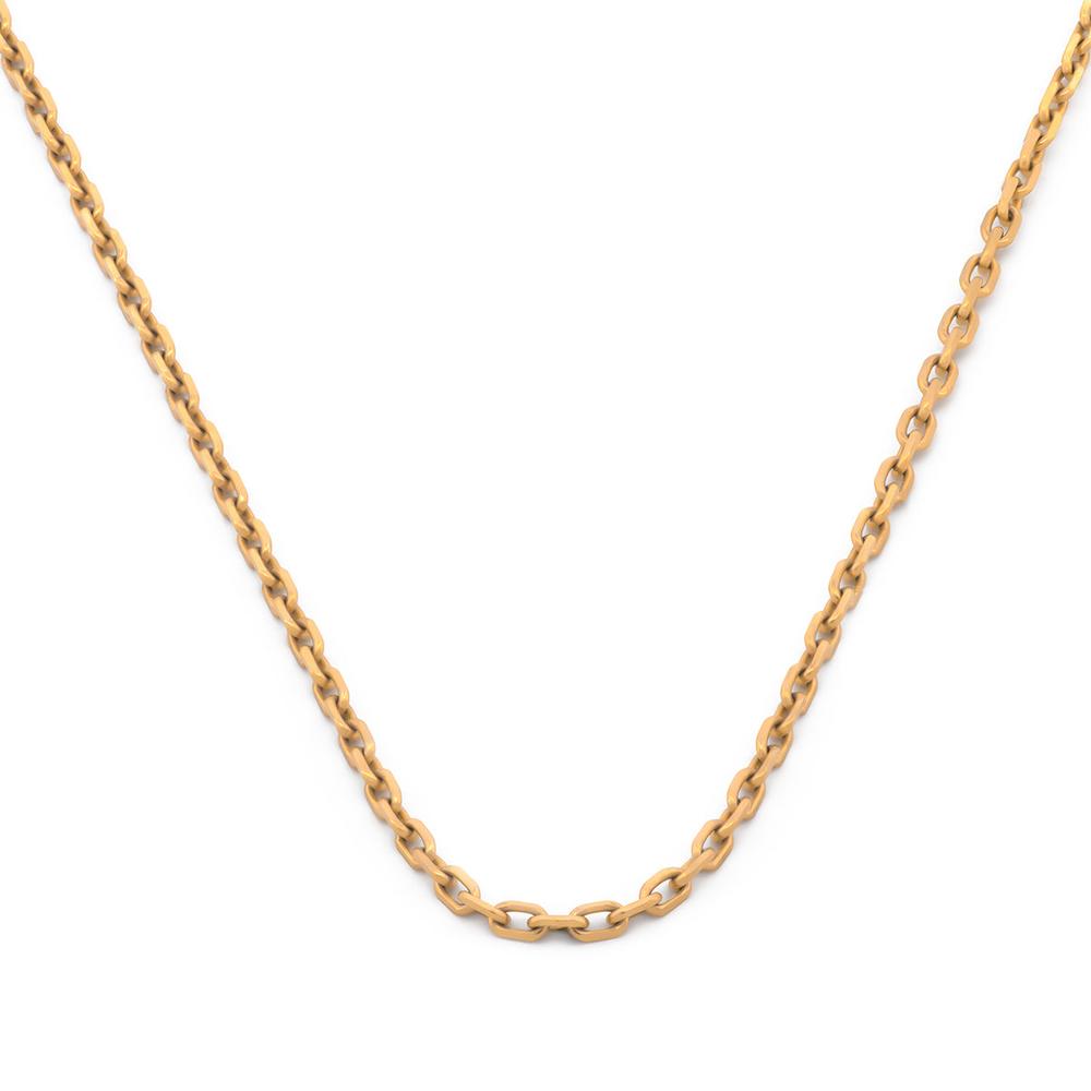 Foto 2 pulgar | Cadena Rolo Delgada Oro Amarillo Italiano Sólido 14k 45 Cm