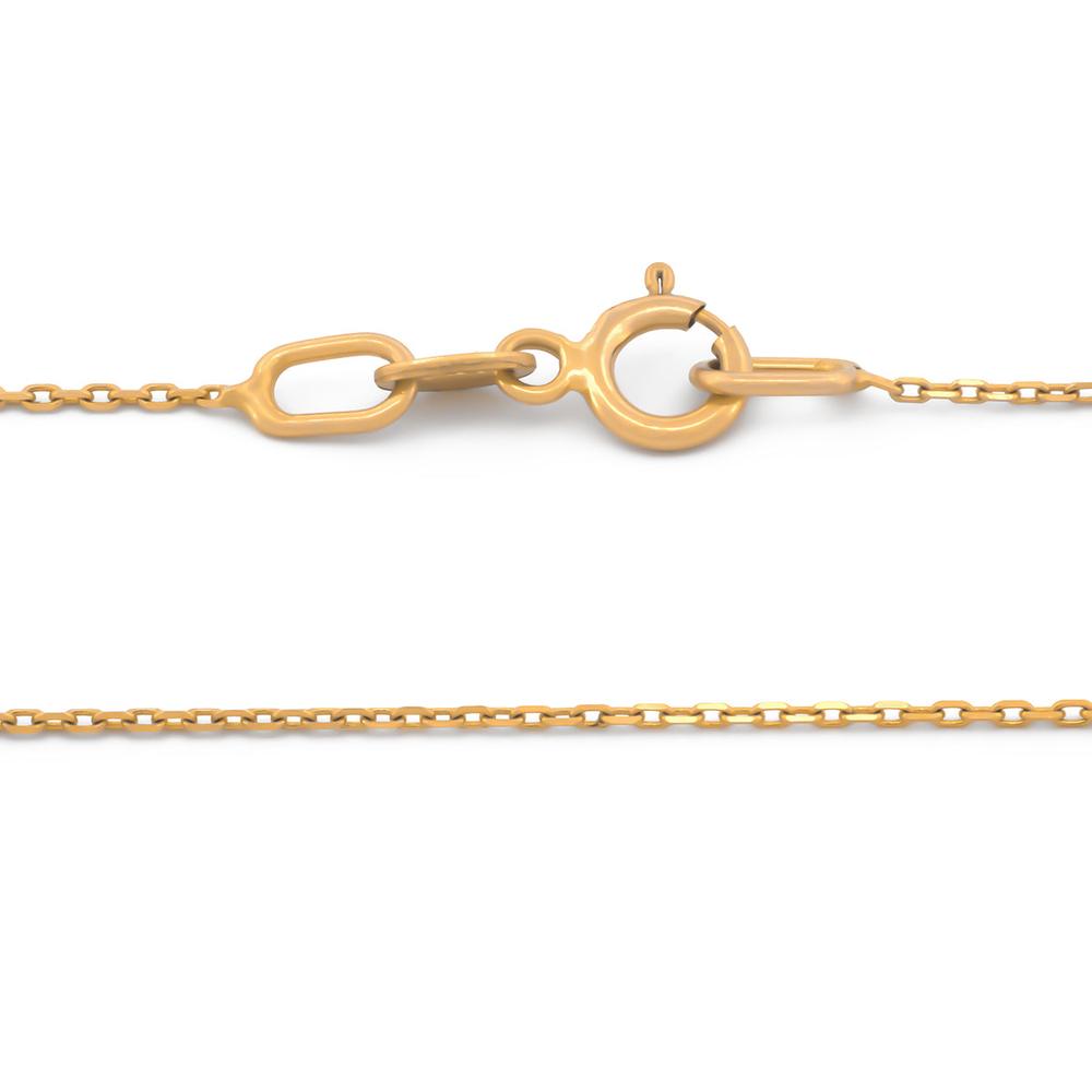Foto 4 pulgar | Cadena Rolo Delgada Oro Amarillo Italiano Sólido 14k 45 Cm