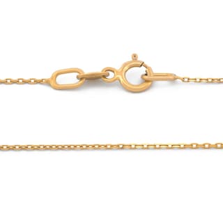 Foto 3 | Cadena Rolo Delgada Oro Amarillo Italiano Sólido 14k 45 Cm