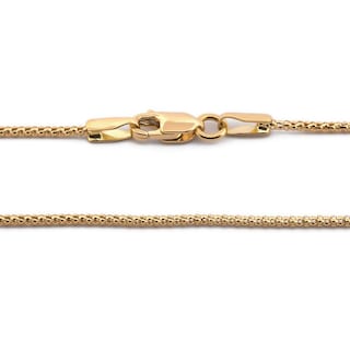 Foto 2 | Cadena Espiga En Oro Amarillo Sólido 18k 50 Cm