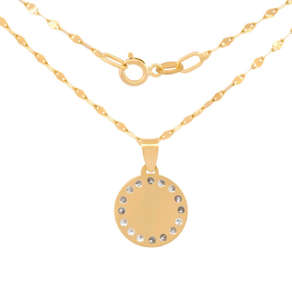 Foto 2 | Cadena Con Dije De La Virgen De Guadalupe 2 Oros 1 Cm En Oro Sólido 14k