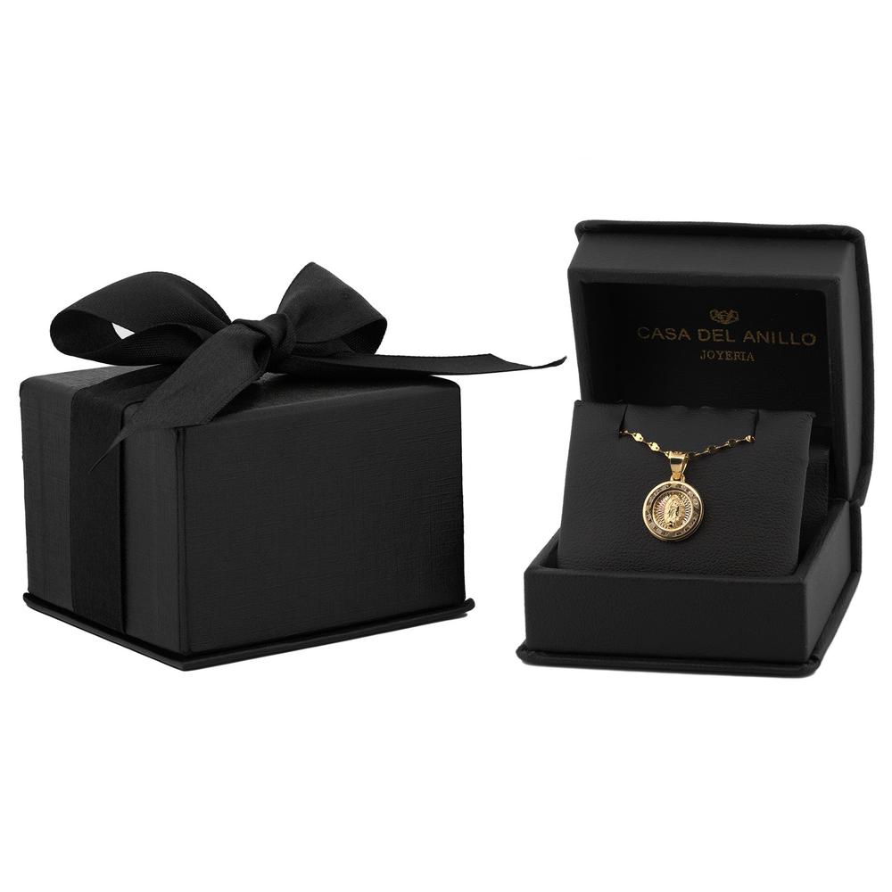 Foto 4 pulgar | Cadena Con Dije De La Virgen De Guadalupe 2 Oros 1 Cm En Oro Sólido 14k