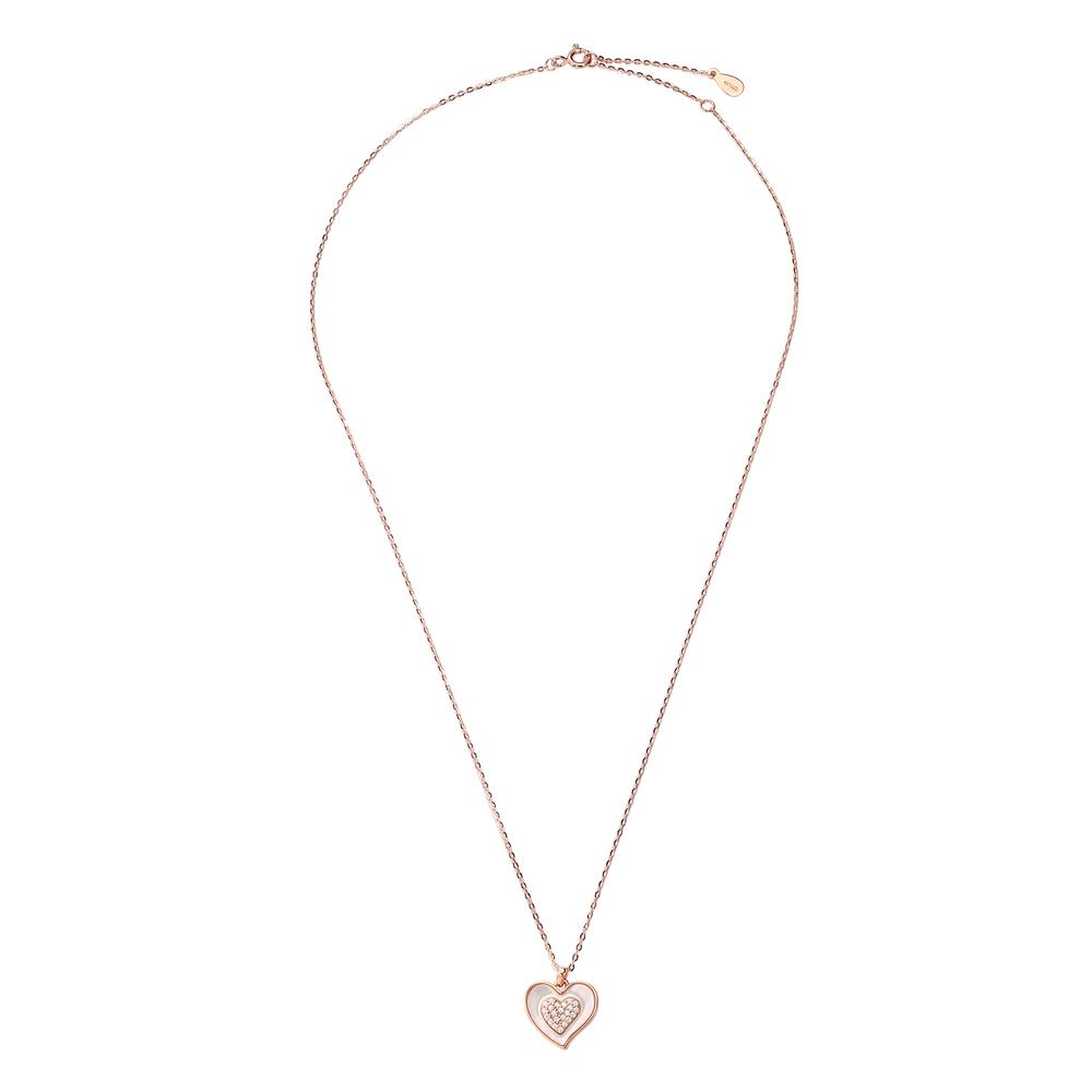 Foto 4 pulgar | Collar Y Dije Enso 925 Para Mujer Esn130r Oro Rosa