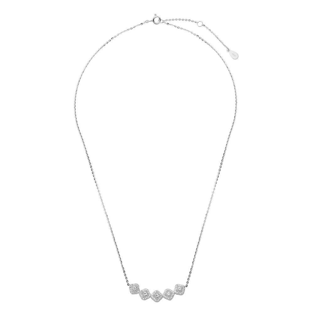Foto 4 pulgar | Collar Y Dije Enso 925 Para Mujer Esn148s Plateado