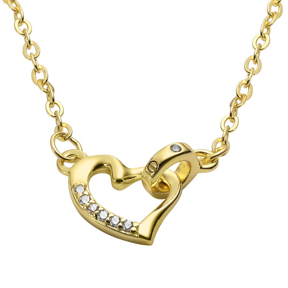 Foto 2 pulgar | Collar Y Dije Enso 925 Para Mujer Esn144g Dorado