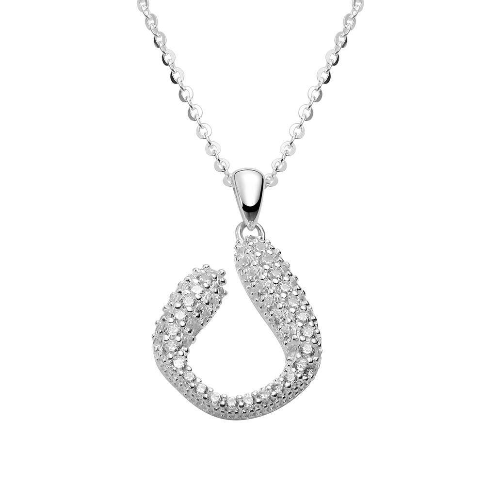 Collar Y Dije Enso 925 Para Mujer Esn142s Plateado