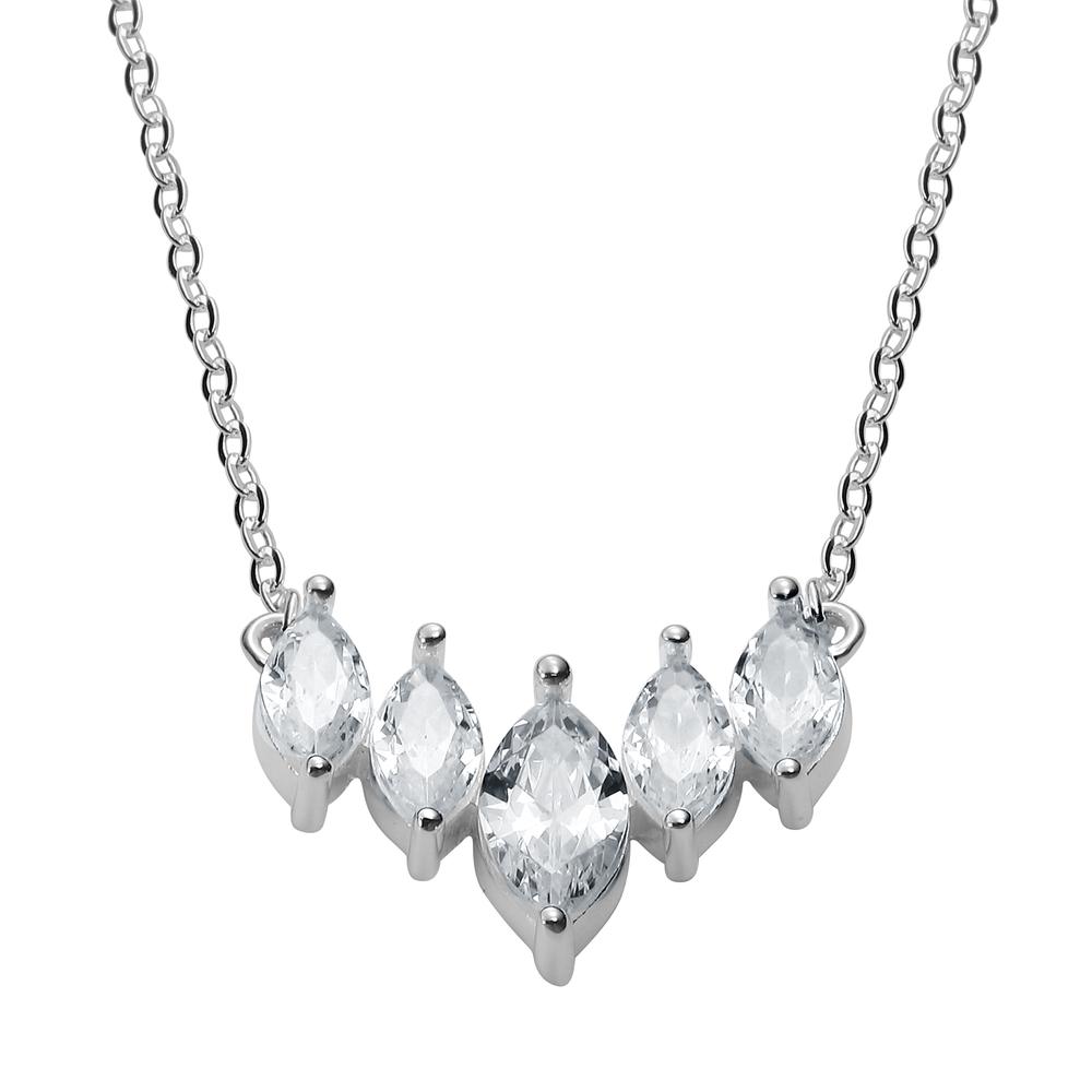 Collar Y Dije Enso 925 Para Mujer Esn146s Plateado