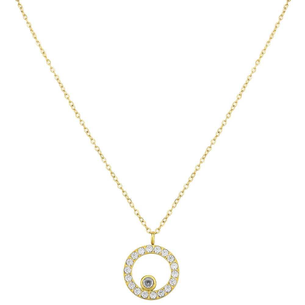 Foto 3 pulgar | Collar y Dije Enso para Mujer EJN3394G Dorado