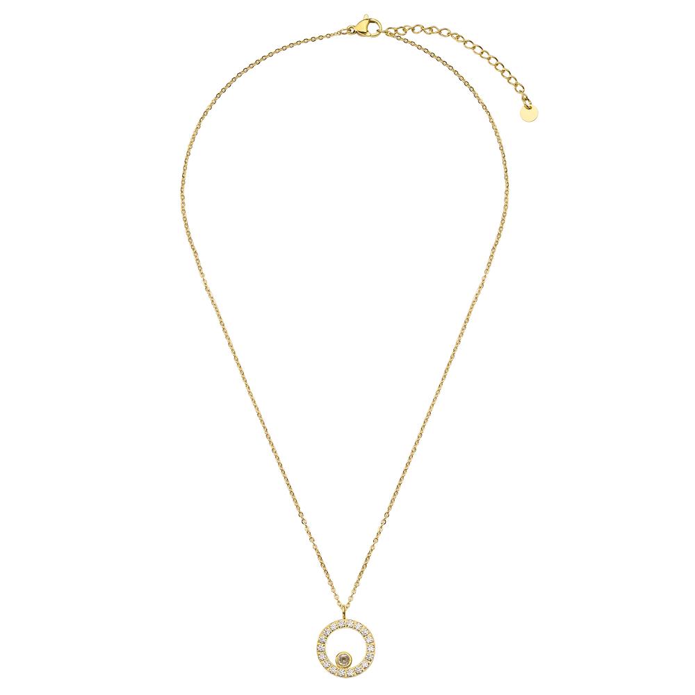 Foto 4 pulgar | Collar y Dije Enso para Mujer EJN3394G Dorado