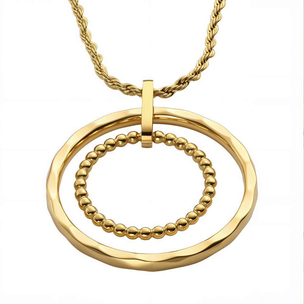 Foto 2 | Collar y Dije Enso IC para Mujer EIC252469G Dorado