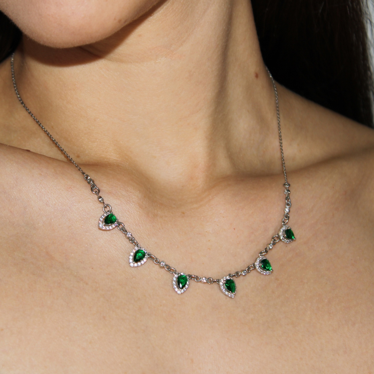 Foto 4 | Gargantilla Plata .925 Gotas Crixus Joyería