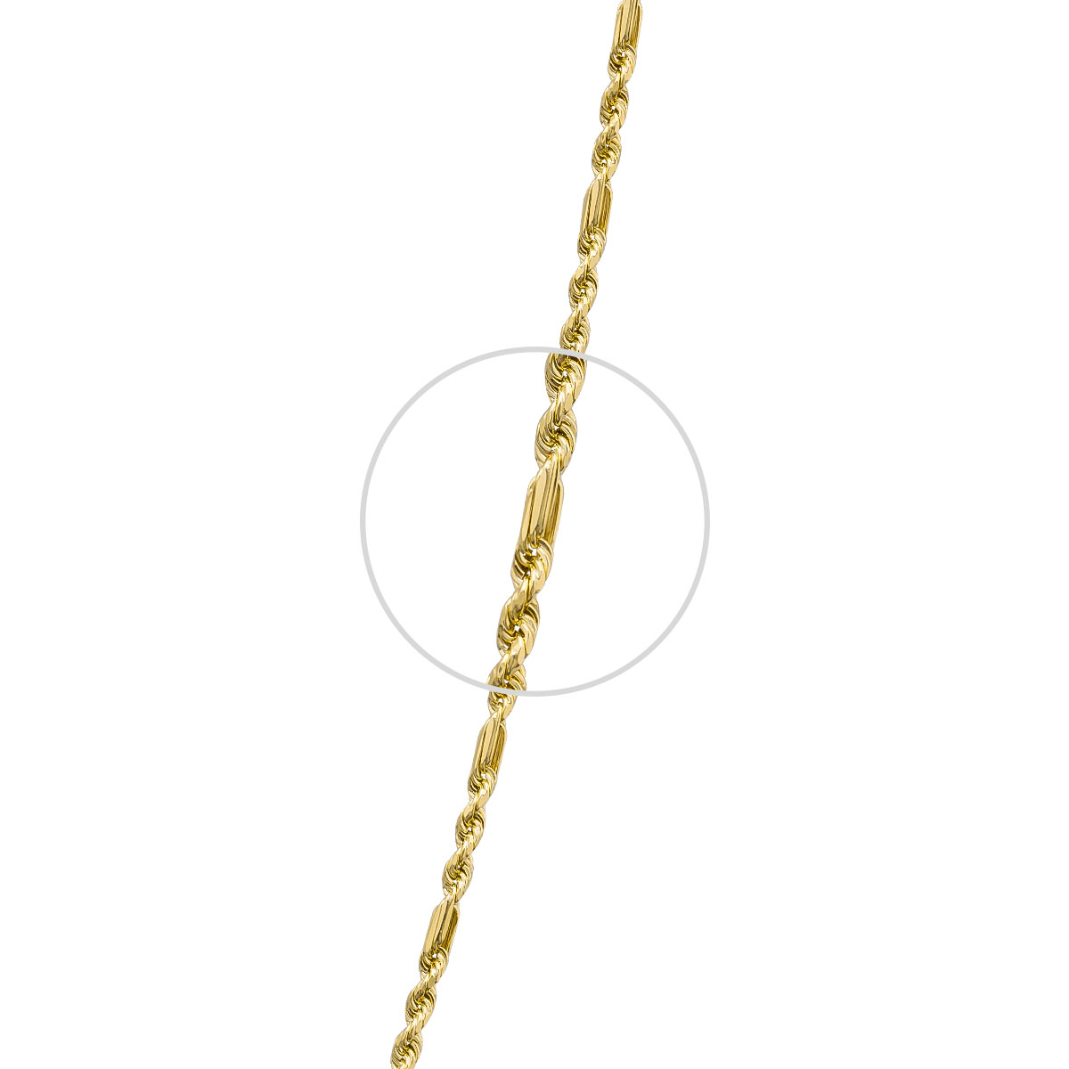 Foto 5 pulgar | Cadena Figaro 3mm 60cm Oro Italiano