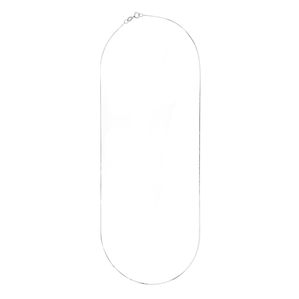 Foto 3 pulgar | Cadena Zekie 7003w-45 Oro 14k Blanco 45 Cms.