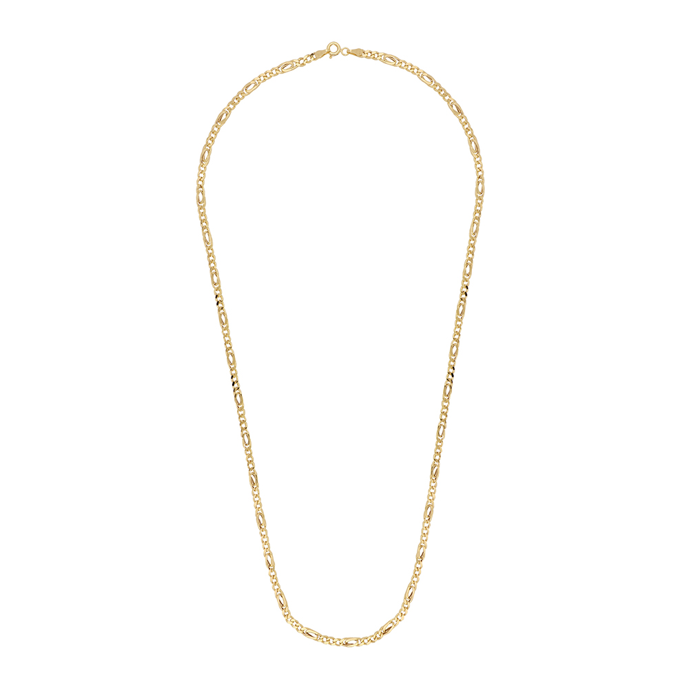 Foto 3 pulgar | Cadena Zekie 7042 Oro 14k Amarillo 50 Cms