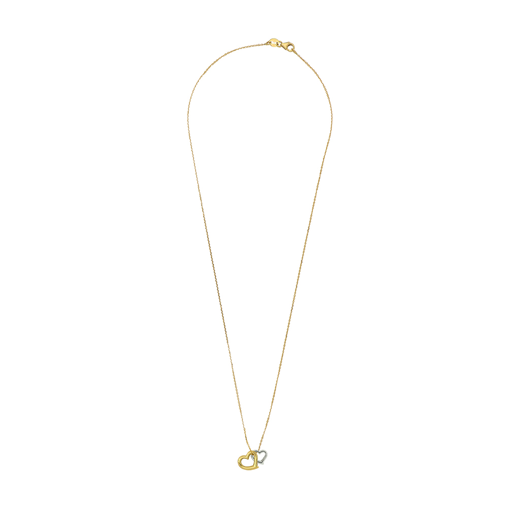 Foto 2 | Gargantilla Zekie 7025 Oro 14k Amarillo Corazones 45 Cms