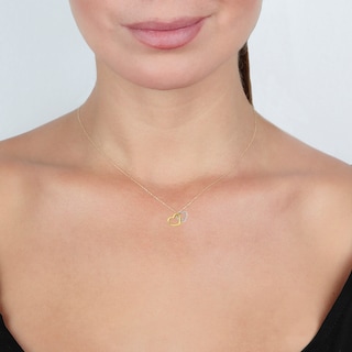 Foto 4 | Gargantilla Zekie 7025 Oro 14k Amarillo Corazones 45 Cms