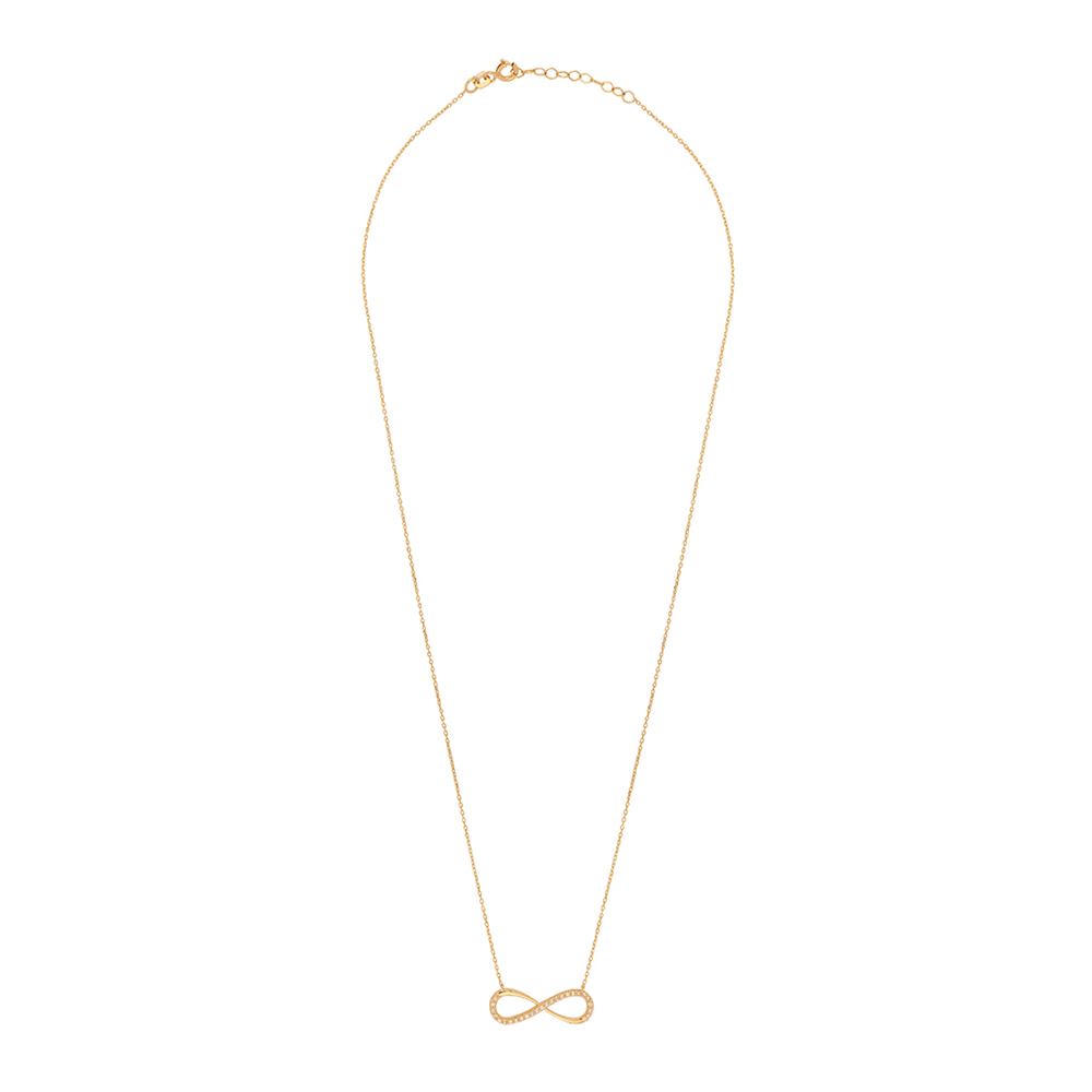 Foto 3 pulgar | Gargantilla Zekie 7091 Oro 10k Amarillo 45 Cms Infinito