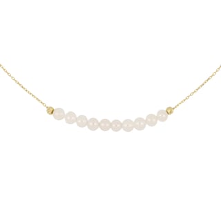 Foto 1 | Gargantilla Zekie 7046 Oro 14k Amarillo 45 Cms Perlas Naturales