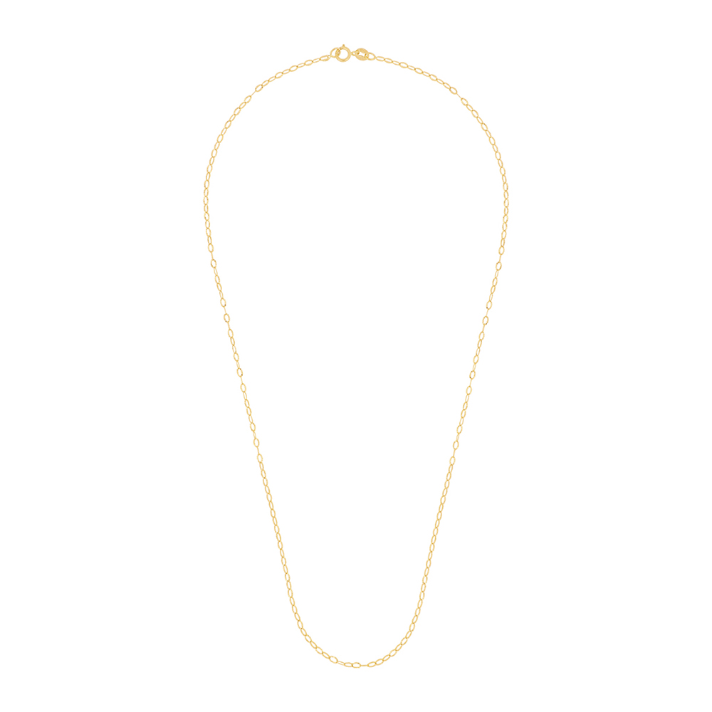 Foto 2 | Cadena Zekie 7099-45 Oro 14k Amarillo 45 Cms Tejido Ancla Diamantada
