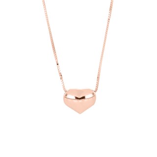 Foto 1 | Gargantilla Zekie 7064-r Oro 14k Rosa 45 Cms Corazon Inflado