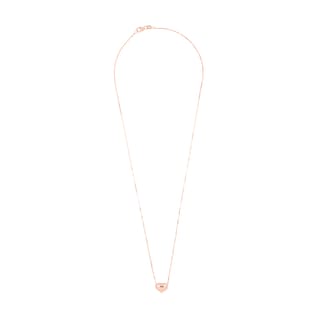 Foto 2 | Gargantilla Zekie 7064-r Oro 14k Rosa 45 Cms Corazon Inflado