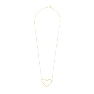 Foto 2 | Gargantilla Zekie 7168 Oro 14k Amarillo 45 Cms Corazon