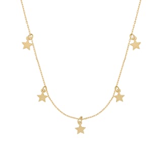 Foto 1 | Gargantilla Zekie 7157 Oro 10k Amarillo 45 Cms Con Estrellas