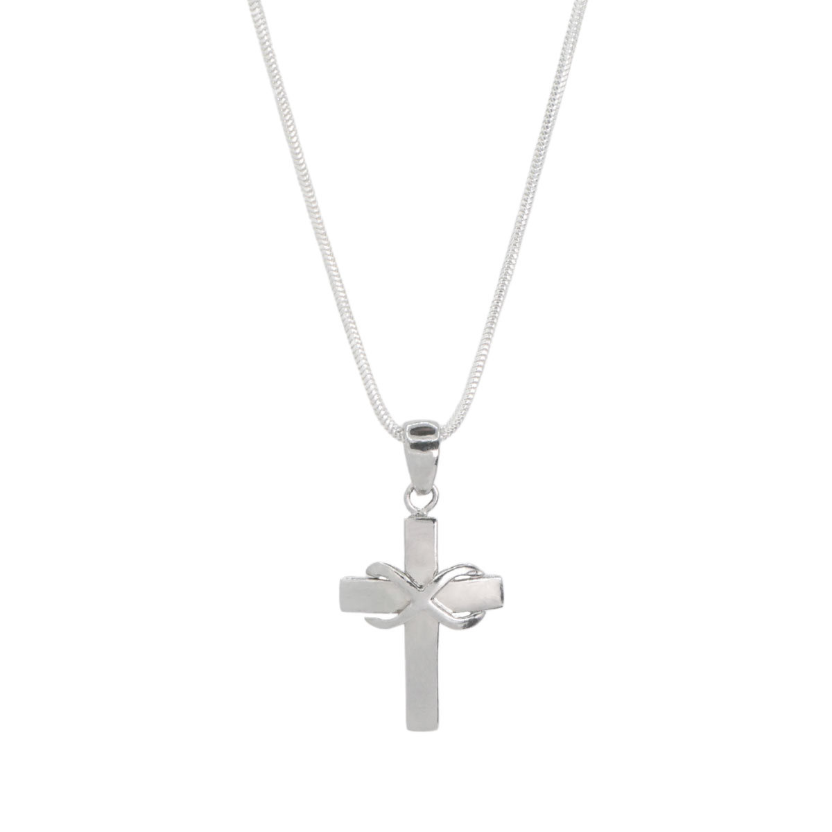Foto 1 | Collar Cruz Crixus Joyería Plata .925 Piedra Zirconia