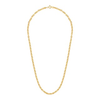 Foto 2 | Cadena Zekie 7114 Oro 14k Amarillo 45 Cms Torzal Diamantada
