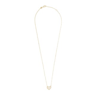 Foto 2 | Gargantilla Zekie 7166 Oro 14k Amarillo 45 Cms Corazon Y Madre Perla